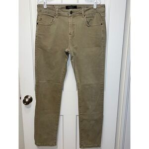 Liverpool Los Angeles Modern Straight Leg Khaki Tan Pants Mens 35x30 3/4"